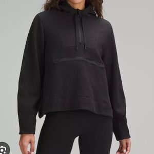 Lululemon Textured Half-Zip Hoodie. Size 4 black